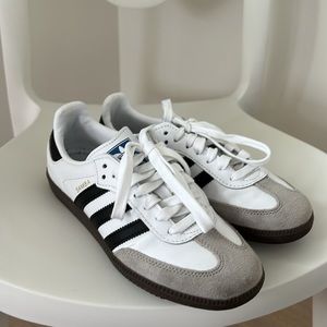 Adidas Samba White, Black and Gum US M4.5